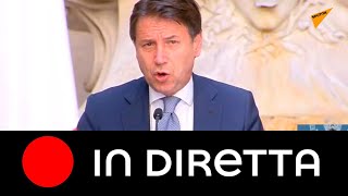 Conferenza stampa sulla scuola con Conte e i Ministri Azzolina, Speranza, De Micheli