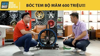 BÓC TEM bộ mâm (la-zăng) hàng hiệu, bằng một chiếc Vios, City