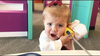 ONE YEAR OLD'S INTENSE PHONE CALL *CUTENESS OVERLOAD*