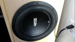 RE Audio HT Subwoofer Demo, car sub in home theater