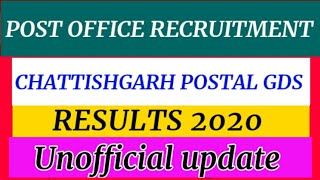Chattishgarh gds results 2019
