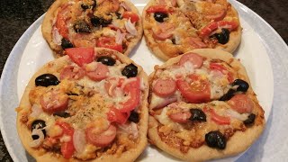 Mini pizza in wheat powder !Ammunus kitchen