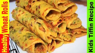 Wheat Flour Rolls | Healthy Tiffin Recipe | breakfast recipes easy and quick | Wheat dosa