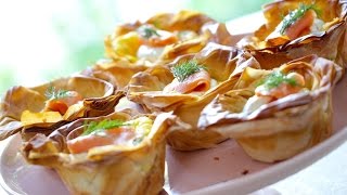 Beth's Easy Smoked Salmon Quiche Cup Recipe | ENTERTAINING WITH BETH