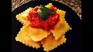 Masa para pasta sin huevo y ravioli caseros
