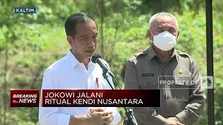 Jokowi Jalani Ritual Kendi Nusantara di Titik Nol IKN Nusantara
