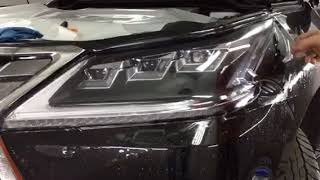Клеим фары на Lexus LX