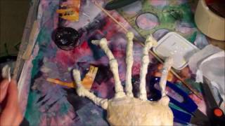 a zombie hand in the making