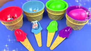 Мороженое Сюрприз Игрушки Играй и Учись Ice Cream Surprise Cups Play & Learn Colors Fun for Kids