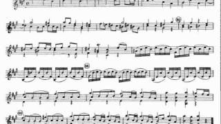 Telemann - Fantasia n05 in La magg da "12 Fantasie per Violino solo" (1735) (score)