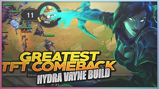 MY GREATEST COMEBACK  IN TFT | Hydra Vayne Build | Teamfight Tactics | League Of Legends Auto Chess
