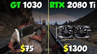 RTX 2080 Ti vs GT 1030 Super