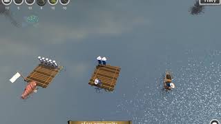 Самая лучшая тактика в Stupid raft battle simulator.