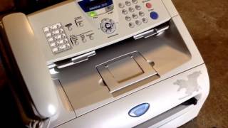 How to do a printing test on a Brother Intellifax 2820
