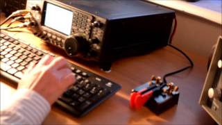 MW0BRO - CW / Morse Code practice with new Begali key