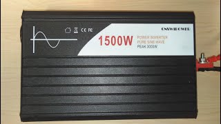 Инвертор 12-220В 1500Вт с чистой синусоидой с Алиэкспресс