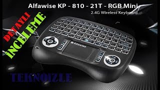 Alfawise KP 810-21T RGB Mini 2.4G Kablosuz Klavye İnceleme Gearbest