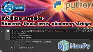 ???? ¿Cómo inicializar un arreglo? | Numpy | Python desde cero│¡Básico!