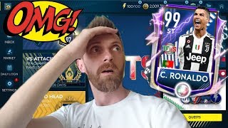 ALE WYPAS!!! CRISTIANO RONALDO 99 OVR TOTS SERIE A FIFA MOBILE 19