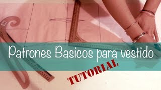 ♥ Patrones básicos para vestido ☁