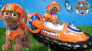 Щенячий патруль на русском обзор игрушка Зума с моторной лодкой Paw Patrol Zuma Hovercraft