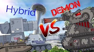 Hybrid tank VS Demon tank | Flipaclip animations