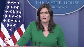 WATCH: Sarah Sanders holds White House news briefing