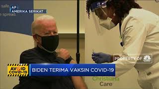 Joe Biden Disuntik Vaksin Covid-19
