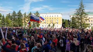 Первый гол в матче Россия - Испания