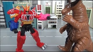 Power Rangers Dino Charge Megazord Battle Play Toys 파워레인저 다이노포스 로봇 배틀 장난감 놀이