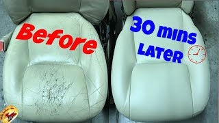 How To Repair The NASTIEST Leather & Vinyl Seats....Back To PERFECT!