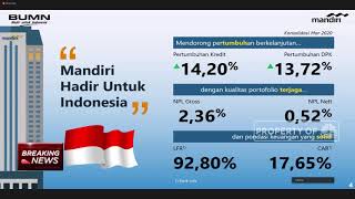 Q1-2020, Bank Mandiri Raih Laba Rp 7,9 Triliun