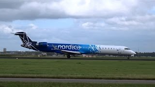 Nordica – Bombardier CRJ900 – Lands at AMS (ES-ACD)