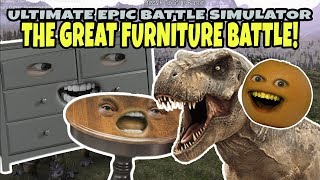 Annoying Orange Plays - UEBS #3: THE GREAT FURNITURE BATTLE!