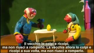 LA GALLINA RIABA   Курочка ряба на итальянском c субтитрами