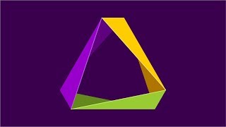 Triangle Strip logo in CorelDraw