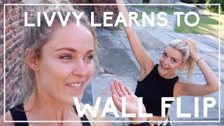 Teaching My Sister To Wall Flip!