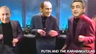 Putin, Kocharyan and Sargsyan dancing