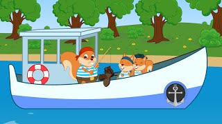 Famille d'Écureuil - Bateau De Pêcheur Animé 2022 en Français