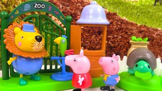 Peppa Pig va au Zoo, au Supermarché et en Ville