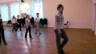 Хастл. Базовые движения. Основной ход      www.odstudio.ru