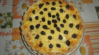 tarte  salèe  تارت مالحة ساهلة بدون زبدة