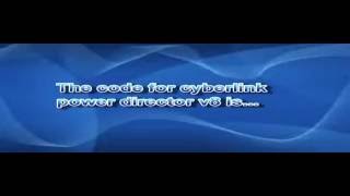 Activation Code for Cyberlink PowerDirector v8