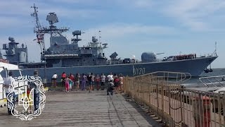 Фрегат U130 «Гетьман Сагайдачний» ВМС ЗСУ покидає ЗВМБ. Одеса
