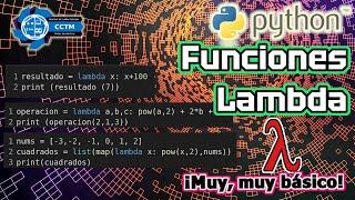 ???? ¿Cómo se usa la función lambda? | Función anónima | Python desde cero | ¡Muy básico!