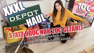 XXXL DEPOT HAUL | FÜR 10EURO EINE TÜTE MEGA SCHNÄPPCHEN | DEKO HAUL | SCHNÄPPCHENJÄGER AUFGEPASST |