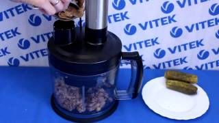 Рецепт приготовления салата с отварным языком в блендере VITEK VT-3401 BK