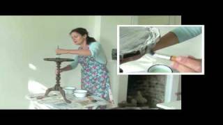 Jane Cumberbatch's Make and Do Series - painting a junk table