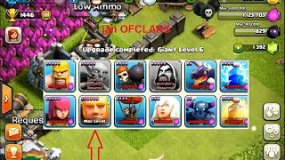 clash of clans giant level 6 max level completed