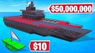FORTNITE BUILD a CUSTOM BOAT Challenge! (Fortnite Creative)